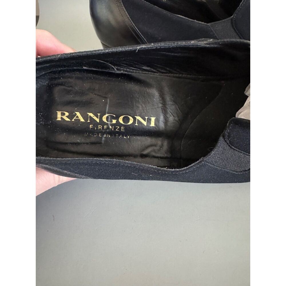 Rangoni Firenze Loafers Black Fabric & Leather Trim Women’s 11 N Made in Italy - Picture 3 of 7